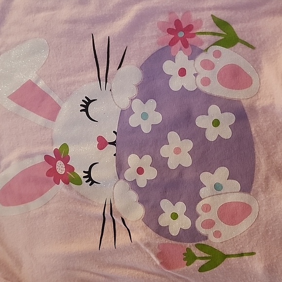 4T TCP Pink Bunny Peplum Top & Easter Leggings Set - Picture 3 of 5